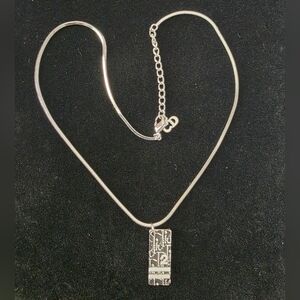 Auth Dior Trotter No 2 Blue/Silver Necklace